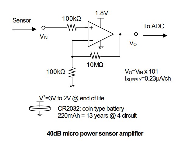 Schematic - Nisshinbo NJU7700x Operational Amplifiers